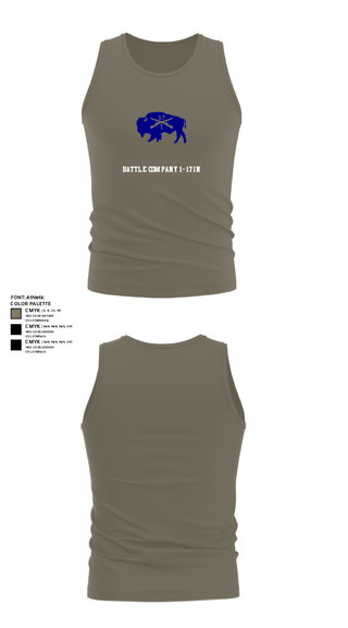 Tank Top, Battle company 1-17IN, Army, Teamtime, Team time, sublimation, custom sports apparel, team uniforms, spirit wear, spiritwear, sports uniforms, custom shirts, team store, custom team store, fundraiser sports, apparel fundraiser
