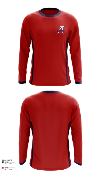 Long Sleeve Performance Shirt, Albemarle Youth Football, Football, Teamtime, Team time, sublimation, custom sports apparel, team uniforms, spirit wear, spiritwear, sports uniforms, custom shirts, team store, custom team store, fundraiser sports, apparel fundraiser