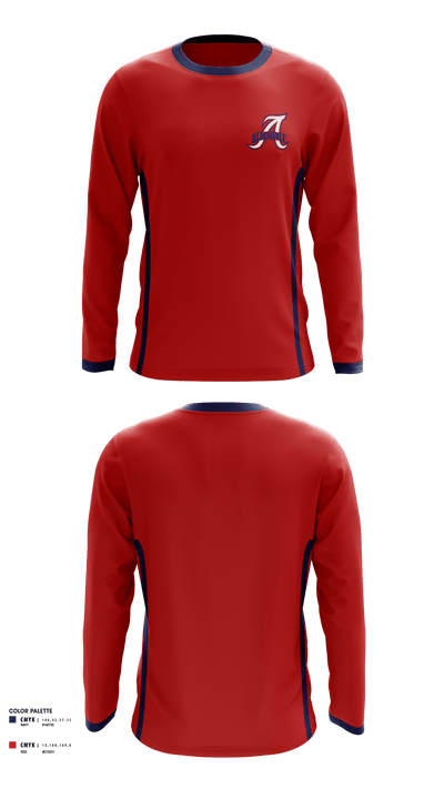Albemarle Youth Football 74910061 Long Sleeve Performance Shirt - 1