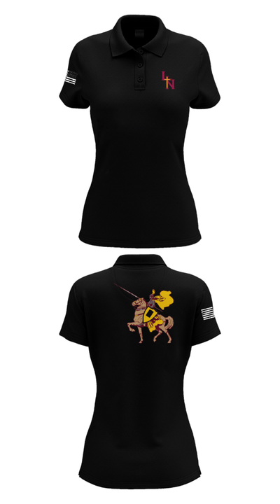 Lutheran North High School Volleyball 45295945 Women's Short Sleeve Performance Polo  - 36