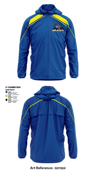 Windbreaker, Wildcats, Cheer, Teamtime, Team time, sublimation, custom sports apparel, team uniforms, spirit wear, spiritwear, sports uniforms, custom shirts, team store, custom team store, fundraiser sports, apparel fundraiser