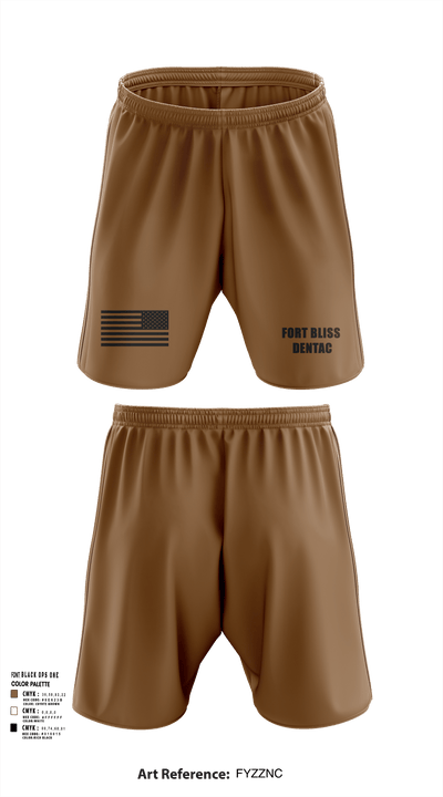 Fort Bliss DENTAC 45605501 Athletic Shorts With Pockets - 1