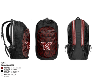 Gear Bag, Mount vernon, Track & Field, Teamtime, Team time, sublimation, custom sports apparel, team uniforms, spirit wear, spiritwear, sports uniforms, custom shirts, team store, custom team store, fundraiser sports, apparel fundraiser