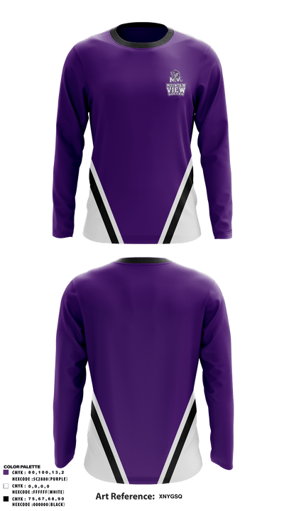 Mountain View High School Soccer 78324886 Long Sleeve Performance Polo - 3