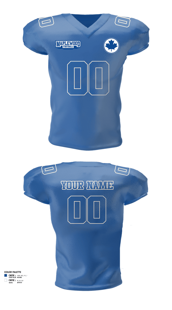 Football Jersey, Maplewood Football, Football, Teamtime, Team time, sublimation, custom sports apparel, team uniforms, spirit wear, spiritwear, sports uniforms, custom shirts, team store, custom team store, fundraiser sports, apparel fundraiser