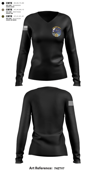 Women's Long Sleeve Vneck Shirt, ODNR, Police, Teamtime, Team time, sublimation, custom sports apparel, team uniforms, spirit wear, spiritwear, sports uniforms, custom shirts, team store, custom team store, fundraiser sports, apparel fundraiser