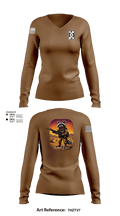 623rd ICTC 25765672 Women's Long Sleeve V-neck Shirt - 1