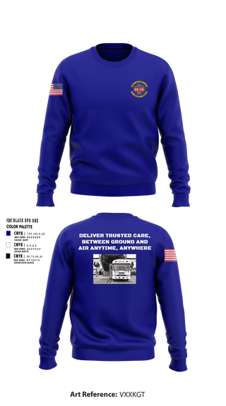 Crew Neck Sweatshirt, 452d Aeromedical Staging Squadron, Air Force, Teamtime, Team time, sublimation, custom sports apparel, team uniforms, spirit wear, spiritwear, sports uniforms, custom shirts, team store, custom team store, fundraiser sports, apparel fundraiser