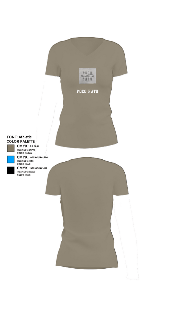 Women's Short Sleeve Vneck Shirt, Poco Pato, , Teamtime, Team time, sublimation, custom sports apparel, team uniforms, spirit wear, spiritwear, sports uniforms, custom shirts, team store, custom team store, fundraiser sports, apparel fundraiser