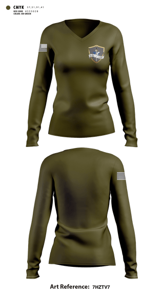 Women's Long Sleeve Vneck Shirt, Strong Tactics, Police, Teamtime, Team time, sublimation, custom sports apparel, team uniforms, spirit wear, spiritwear, sports uniforms, custom shirts, team store, custom team store, fundraiser sports, apparel fundraiser