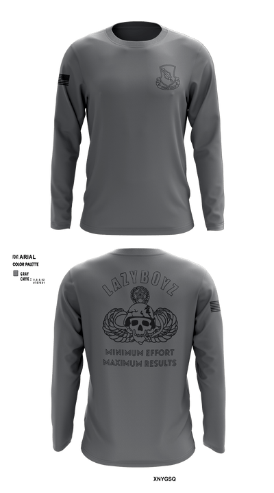 LAZY HELLDIVER 74477476 Long Sleeve Performance Shirt - 9