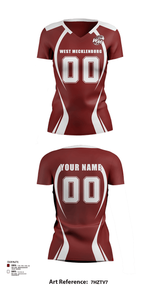 Women's Short Sleeve Vneck Shirt, West Mecklenburg High School Volleyball, Women's Volleyball, Teamtime, Team time, sublimation, custom sports apparel, team uniforms, spirit wear, spiritwear, sports uniforms, custom shirts, team store, custom team store, fundraiser sports, apparel fundraiser