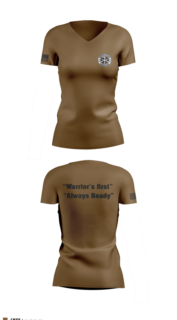 Women's Short Sleeve Vneck Shirt, Warrior battalion, Army, Teamtime, Team time, sublimation, custom sports apparel, team uniforms, spirit wear, spiritwear, sports uniforms, custom shirts, team store, custom team store, fundraiser sports, apparel fundraiser