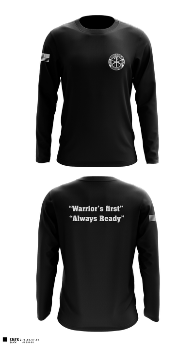 Warrior battalion 86966643 Long Sleeve Performance Shirt - 1