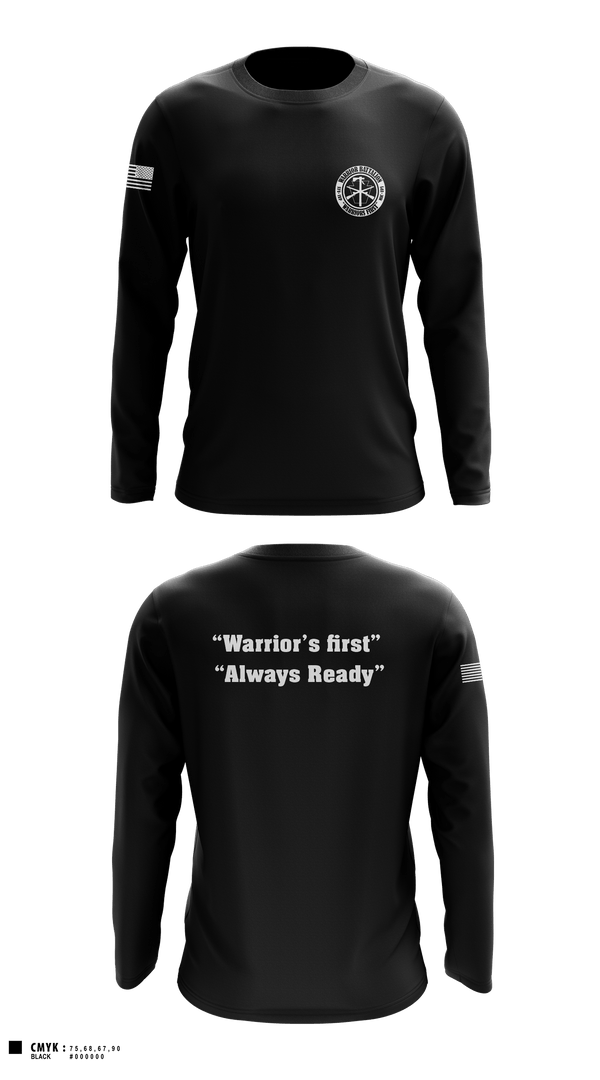 Long Sleeve Performance Shirt, Warrior battalion, Army, Teamtime, Team time, sublimation, custom sports apparel, team uniforms, spirit wear, spiritwear, sports uniforms, custom shirts, team store, custom team store, fundraiser sports, apparel fundraiser