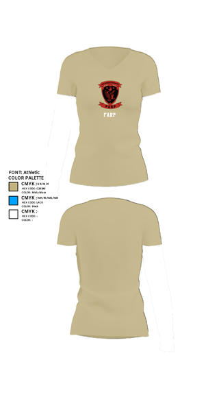 Women's Short Sleeve Vneck Shirt, FARP, Air Force, Teamtime, Team time, sublimation, custom sports apparel, team uniforms, spirit wear, spiritwear, sports uniforms, custom shirts, team store, custom team store, fundraiser sports, apparel fundraiser