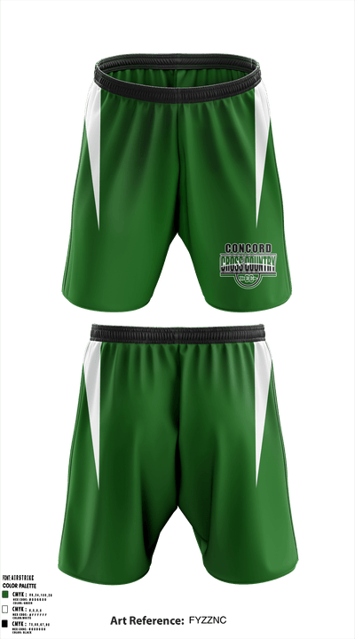 Concord High School Cross Country 53059740 Athletic Shorts With Pockets - 41
