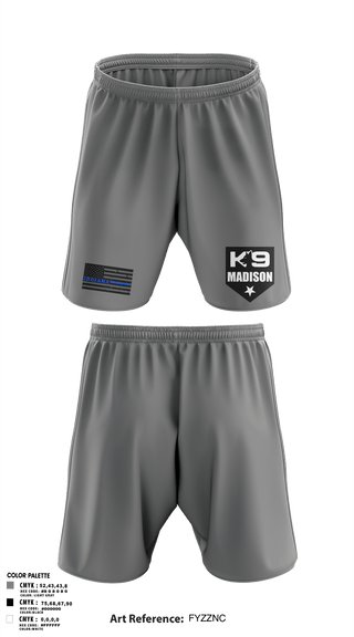 Athletic Shorts With Pockets, K-9, , Teamtime, Team time, sublimation, custom sports apparel, team uniforms, spirit wear, spiritwear, sports uniforms, custom shirts, team store, custom team store, fundraiser sports, apparel fundraiser