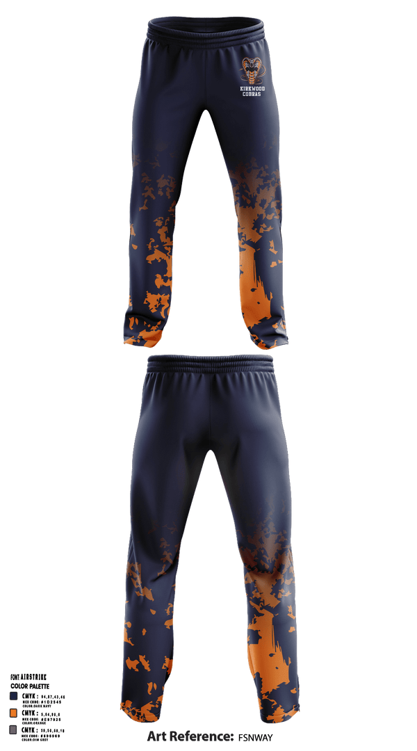 Sweatpants, Kirkwood Cobras, Men's Basketball, Teamtime, Team time, sublimation, custom sports apparel, team uniforms, spirit wear, spiritwear, sports uniforms, custom shirts, team store, custom team store, fundraiser sports, apparel fundraiser