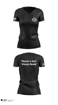 Warrior battalion 86966643 Women's Short Sleeve V-neck Shirt - 1