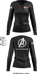Alpha Company 80514577 Women's Long Sleeve V-neck Shirt - 2