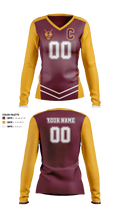 Colonie Central High School Volleyball 71332404 Women's Long Sleeve V-neck Shirt - 40