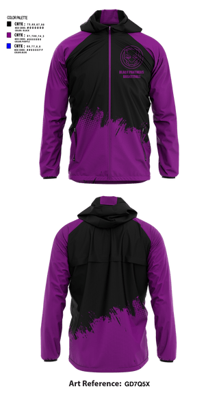 Windbreaker, BLACK PANTHERS, Men's Basketball, Teamtime, Team time, sublimation, custom sports apparel, team uniforms, spirit wear, spiritwear, sports uniforms, custom shirts, team store, custom team store, fundraiser sports, apparel fundraiser