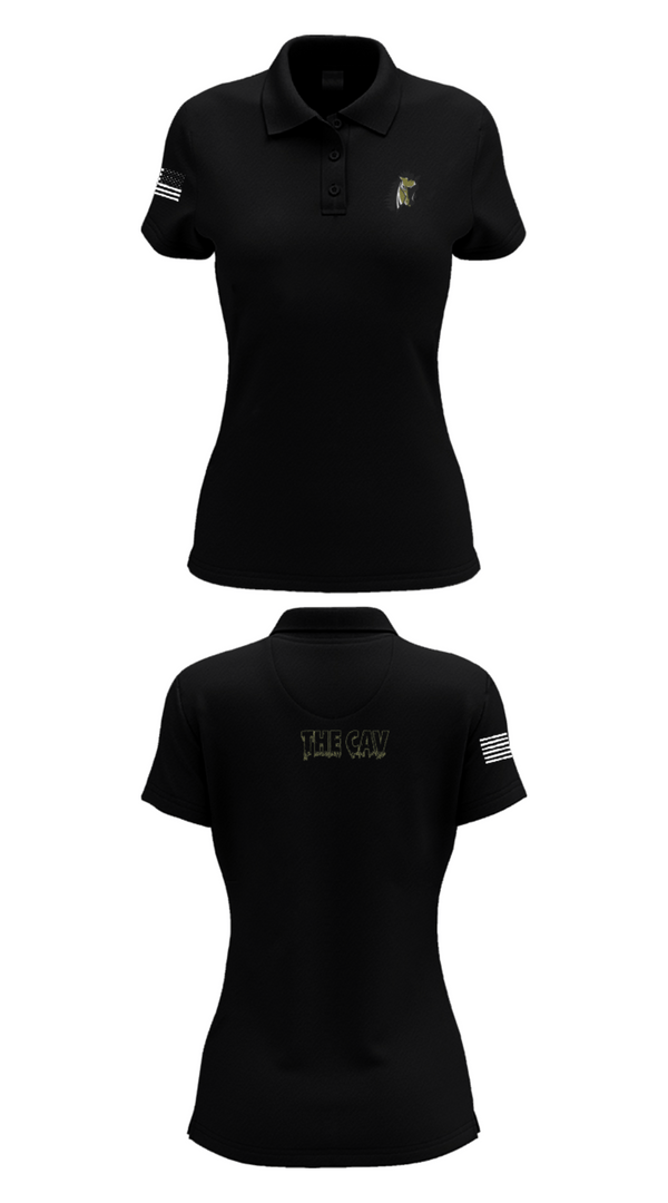 Women's Short Sleeve Performance Polo, Eastern Panhandle Cavalry, Football, Teamtime, Team time, sublimation, custom sports apparel, team uniforms, spirit wear, spiritwear, sports uniforms, custom shirts, team store, custom team store, fundraiser sports, apparel fundraiser
