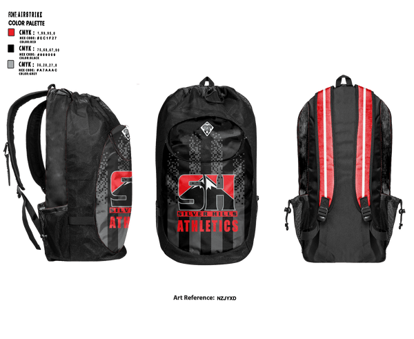 Gear Bag, Silver Hills MS, , Teamtime, Team time, sublimation, custom sports apparel, team uniforms, spirit wear, spiritwear, sports uniforms, custom shirts, team store, custom team store, fundraiser sports, apparel fundraiser