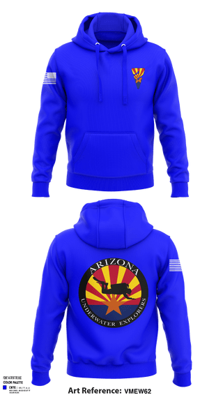 Hoodie, Arizona Underwater Explorers, Police, Teamtime, Team time, sublimation, custom sports apparel, team uniforms, spirit wear, spiritwear, sports uniforms, custom shirts, team store, custom team store, fundraiser sports, apparel fundraiser