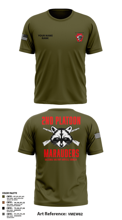 Charger Co. / 2-112th Infantry Battalion 37738588 Short Sleeve Performance Shirt - 49