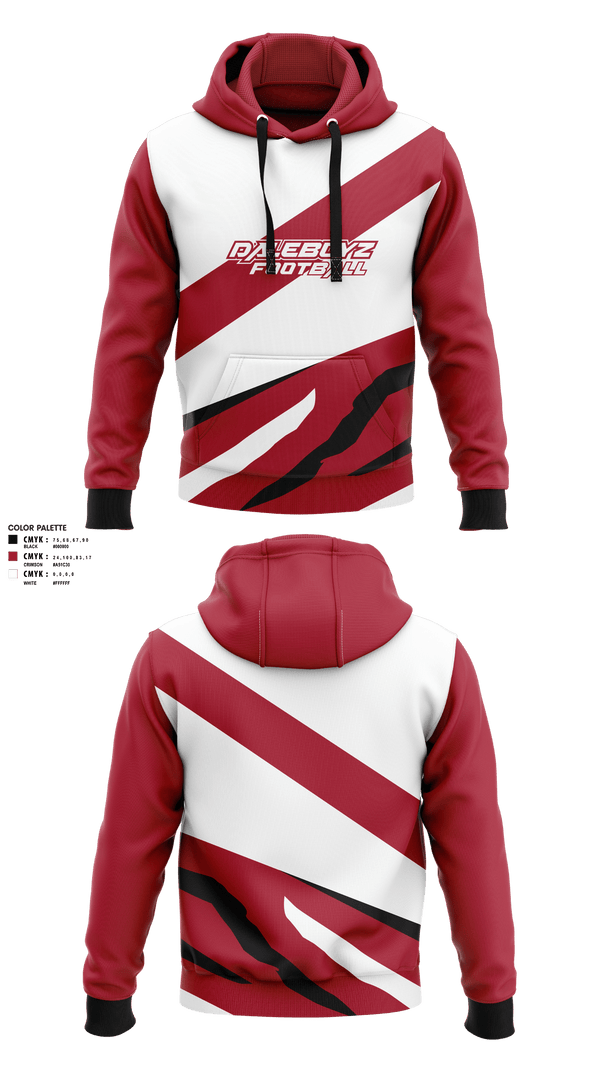 Hoodie, Daleboyz, Football, Teamtime, Team time, sublimation, custom sports apparel, team uniforms, spirit wear, spiritwear, sports uniforms, custom shirts, team store, custom team store, fundraiser sports, apparel fundraiser