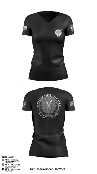 Women's Short Sleeve Vneck Shirt, 65th FAB, Army, Teamtime, Team time, sublimation, custom sports apparel, team uniforms, spirit wear, spiritwear, sports uniforms, custom shirts, team store, custom team store, fundraiser sports, apparel fundraiser
