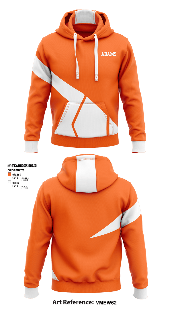 Hoodie, Adams, Football, Teamtime, Team time, sublimation, custom sports apparel, team uniforms, spirit wear, spiritwear, sports uniforms, custom shirts, team store, custom team store, fundraiser sports, apparel fundraiser