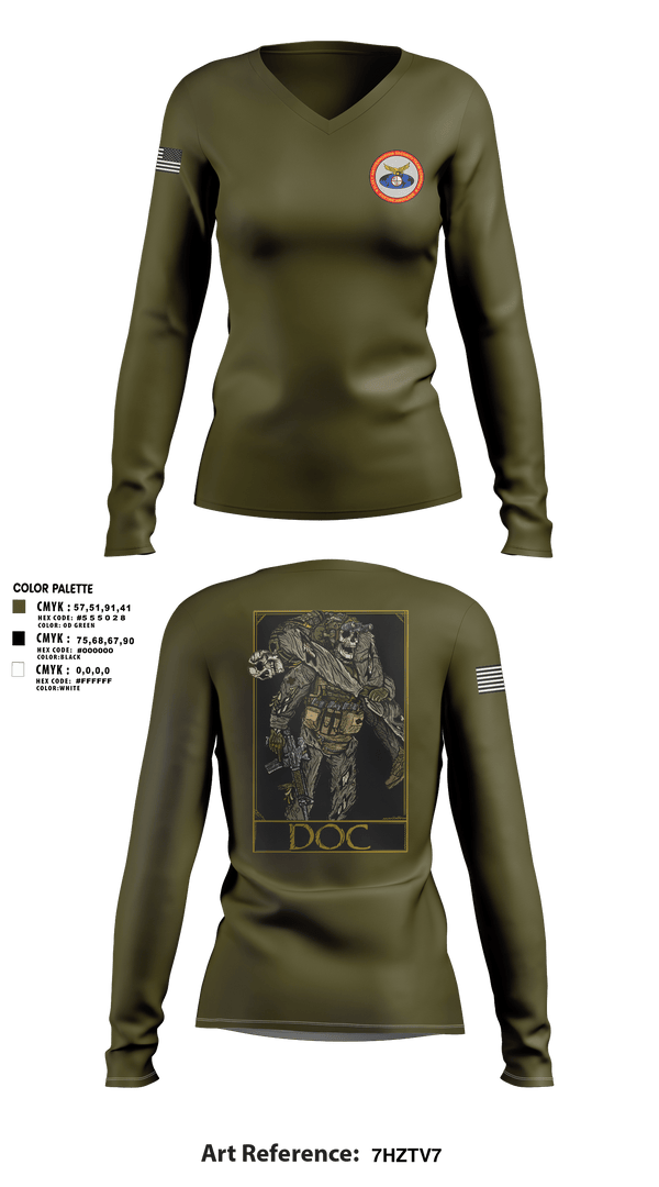 Women's Long Sleeve Vneck Shirt, MCSFR RAS, Navy, Teamtime, Team time, sublimation, custom sports apparel, team uniforms, spirit wear, spiritwear, sports uniforms, custom shirts, team store, custom team store, fundraiser sports, apparel fundraiser
