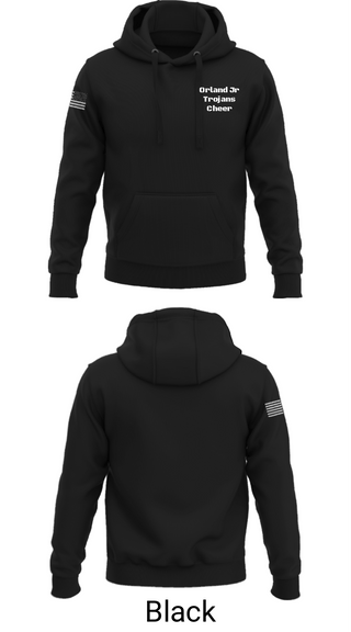 Hoodie, Orland Jr Trojans Cheer, Cheer, Teamtime, Team time, sublimation, custom sports apparel, team uniforms, spirit wear, spiritwear, sports uniforms, custom shirts, team store, custom team store, fundraiser sports, apparel fundraiser