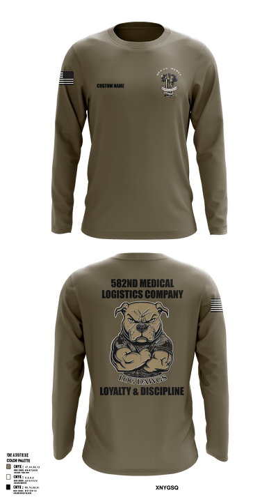 582nd MLC 28327746 Long Sleeve Performance Shirt - 4