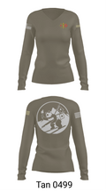 S6 1-32 IN 64050243 Women's Long Sleeve V-neck Shirt - 77