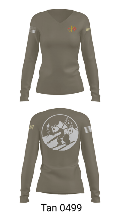 S6 1-32 IN 64050243 Women's Long Sleeve V-neck Shirt - 77