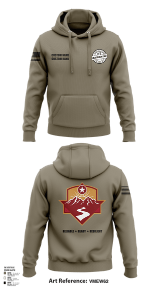 Hoodie, Fort Bliss DENTAC, Army, Teamtime, Team time, sublimation, custom sports apparel, team uniforms, spirit wear, spiritwear, sports uniforms, custom shirts, team store, custom team store, fundraiser sports, apparel fundraiser