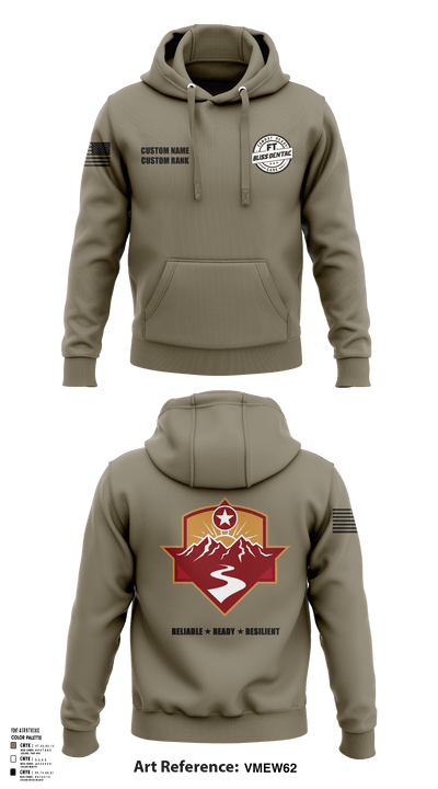 Fort Bliss DENTAC 45605501 Hoodie - 92