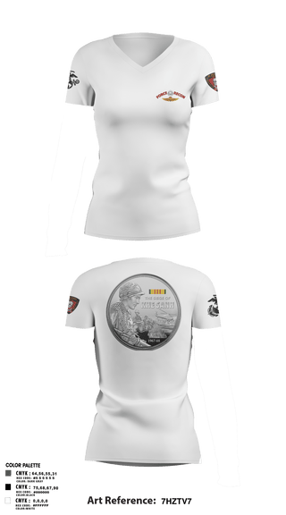 Women's Short Sleeve Vneck Shirt, B Co. 3rd Recon Bn Force Reconnaissance3rd Recon Co.3rd ReconnaissanceRecon, Marines, Teamtime, Team time, sublimation, custom sports apparel, team uniforms, spirit wear, spiritwear, sports uniforms, custom shirts, team store, custom team store, fundraiser sports, apparel fundraiser