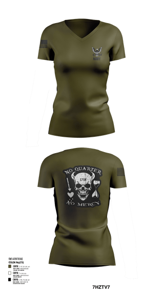 Women's Short Sleeve Vneck Shirt, USS Midway, Navy, Teamtime, Team time, sublimation, custom sports apparel, team uniforms, spirit wear, spiritwear, sports uniforms, custom shirts, team store, custom team store, fundraiser sports, apparel fundraiser