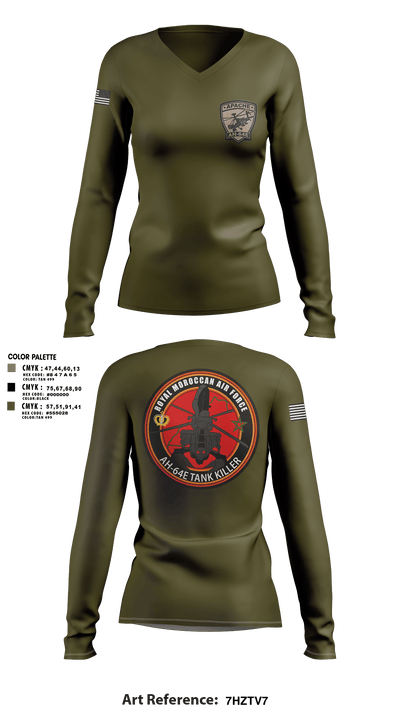 8 BAFRA 36325295 Women's Long Sleeve V-neck Shirt - 2