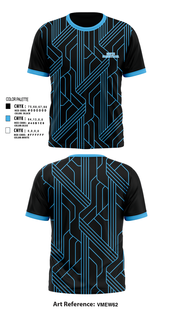 Short Sleeve Performance Shirt, South, Men's Basketball, Teamtime, Team time, sublimation, custom sports apparel, team uniforms, spirit wear, spiritwear, sports uniforms, custom shirts, team store, custom team store, fundraiser sports, apparel fundraiser
