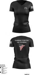1/8 74512823 Women's Short Sleeve V-neck Shirt - 104