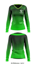 Rising Phoenix S.A. 7328004 Women's Long Sleeve V-neck Shirt - 3