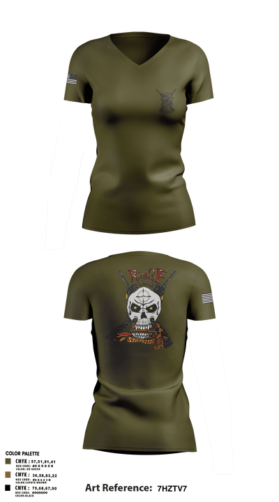 Range Company 26691107 Women's Short Sleeve V-neck Shirt - 1