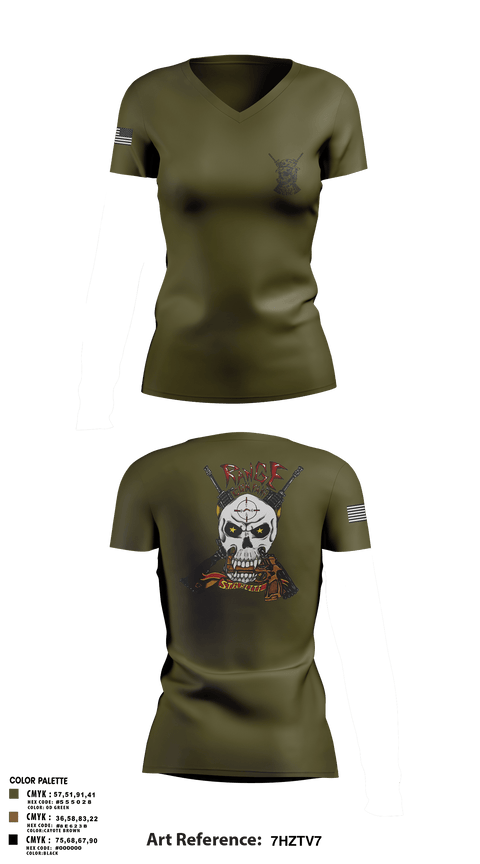 Women's Short Sleeve Vneck Shirt, Range Company, Marines, Teamtime, Team time, sublimation, custom sports apparel, team uniforms, spirit wear, spiritwear, sports uniforms, custom shirts, team store, custom team store, fundraiser sports, apparel fundraiser