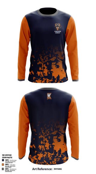 Long Sleeve Performance Shirt, Kirkwood Cobras, Men's Basketball, Teamtime, Team time, sublimation, custom sports apparel, team uniforms, spirit wear, spiritwear, sports uniforms, custom shirts, team store, custom team store, fundraiser sports, apparel fundraiser